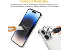 Hocents. [2+2 Pack Tempered Glass Screen Protector Compatible with iPhone 14 Pro Max (6.7 inch, 2022) with Camera Lens Protector, [Case Friendly] [Auto-Alignment Tool] [EZ Kit] [9H Hardness]