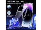Humixx [5 in 1] for iPhone 14 Pro Case, with 2X Screen Protector + 2X Lens Protector, [20x Anti-Yellowing][12 FT Drop Protection] Clear Shockproof Protective Case for iPhone 14 Pro 6.1 inch